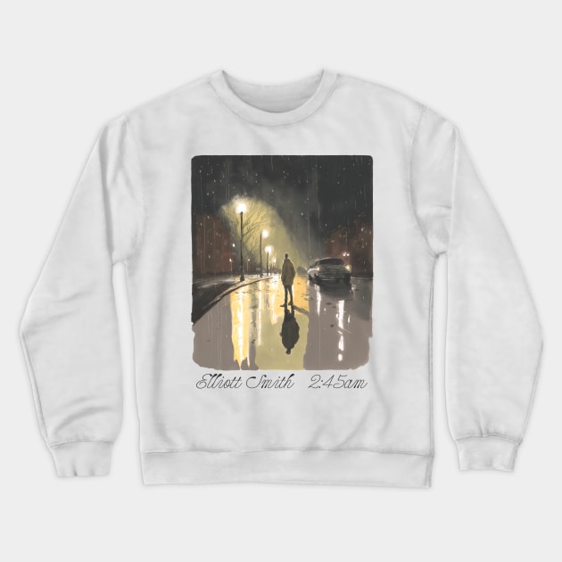 Elliott Smith 2:45am  / 90s Aesthetic Design Crewneck Sweatshirt by unknown_pleasures